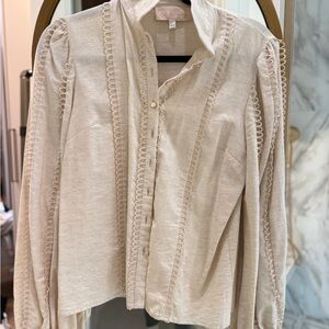 Elegant Cream Women's Top